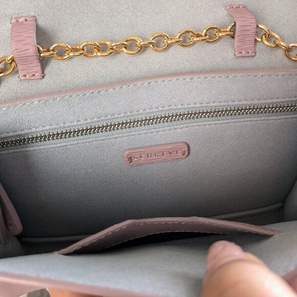 Senreve Aria Belt Bag in Lilac w/ Gold Chain & Matching Slim Wallet - Picture 4 of 10